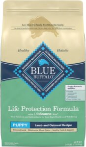 Blue Buffalo Life Protection Formula Puppy Lamb & Oatmeal Recipe Dry Dog Food, 5-lb bag