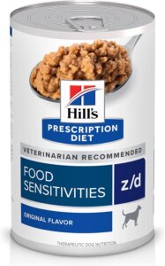 Hill's Prescription Diet is the best dog food solution for allergies and yeast infections.