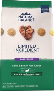 Natural Balance Limited Ingredient Diet Balanced Nutrition for Large Dogs