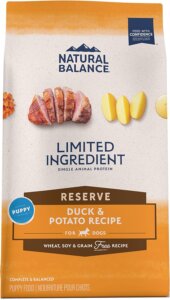 Natural Balance Limited Ingredient Reserve Grain-Free Duck & Potato Puppy Recipe Dry Dog Food