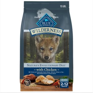 Natural Chicken & Wholesome Grains High Protein Blue Buffalo Wilderness Puppy Dry Dog Food