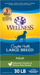 Wellness Complete Health Natural Top Meat-Based Dog Food for Large Breeds