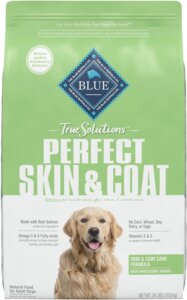 Dog food from Blue Buffalo is the best for allergies and itchy skin