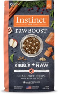 Instinct Raw Boost Top grain-free dog foods for allergies