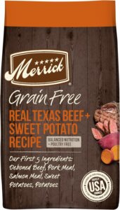 Merrick Grain-Free Real Texas Beef Affordable Yet Nutritious Dog Foods for Australian Shepherds