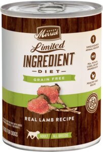 Merrick is the Best dog food for allergies, with lamb as the main protein