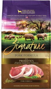 Zignature is Balanced and easily digestible dog food for Labradors with sensitive stomachs